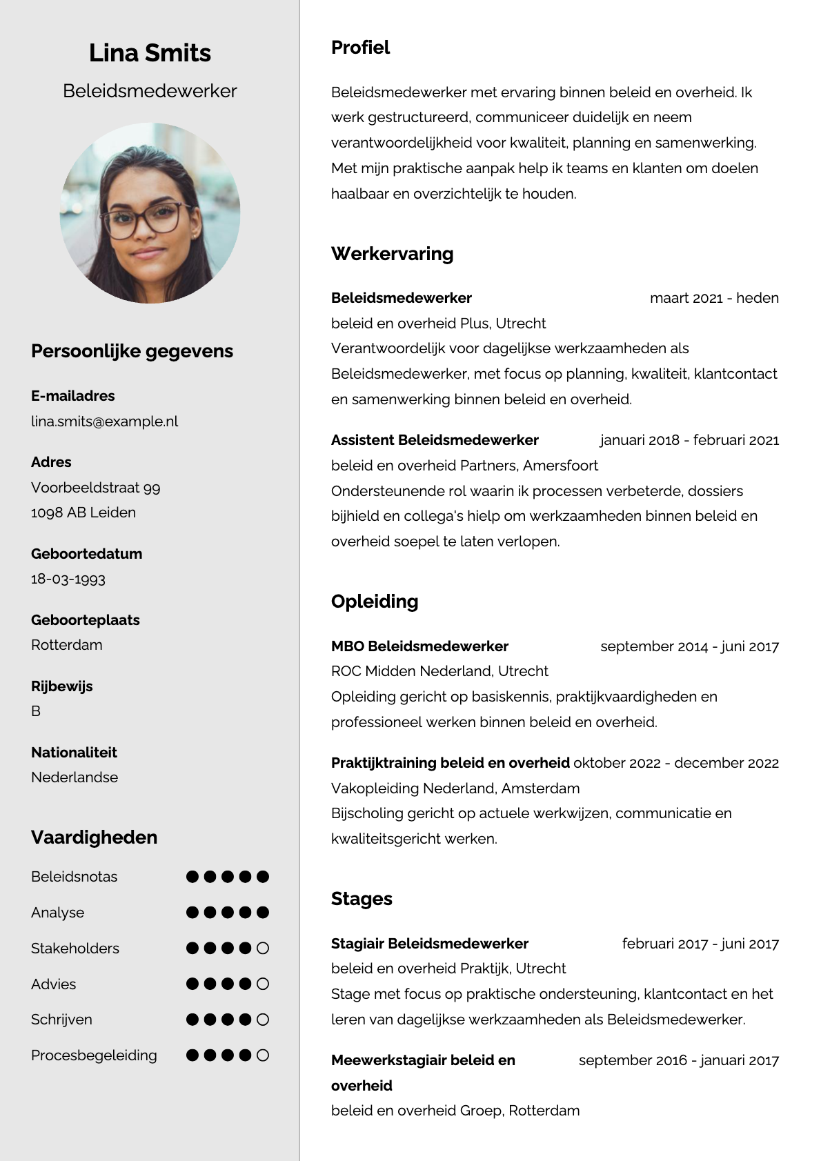 Beleidsmedewerker