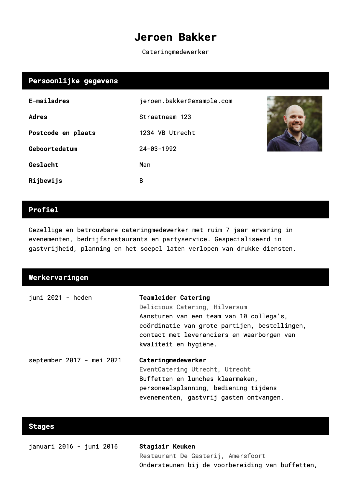 Cateringmedewerker