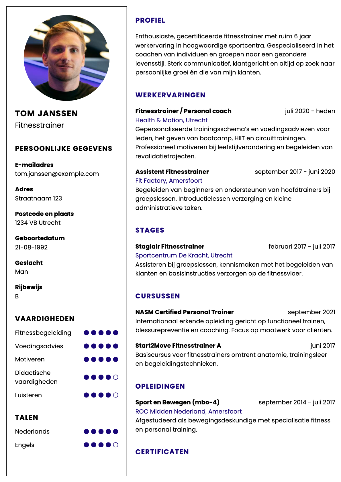 Fitnesstrainer