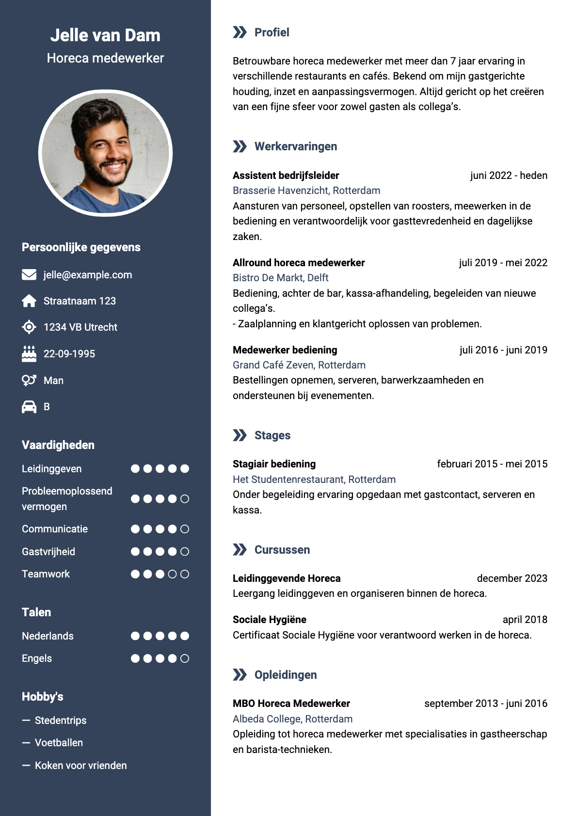 Horeca medewerker