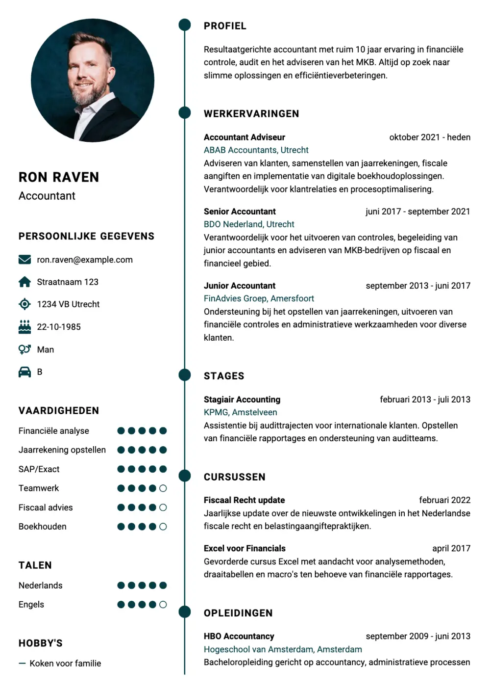 CV voorbeeld Accountant