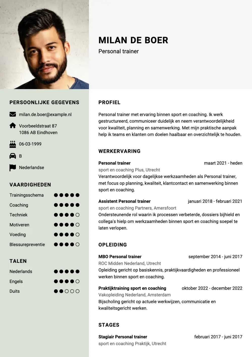Personal trainer